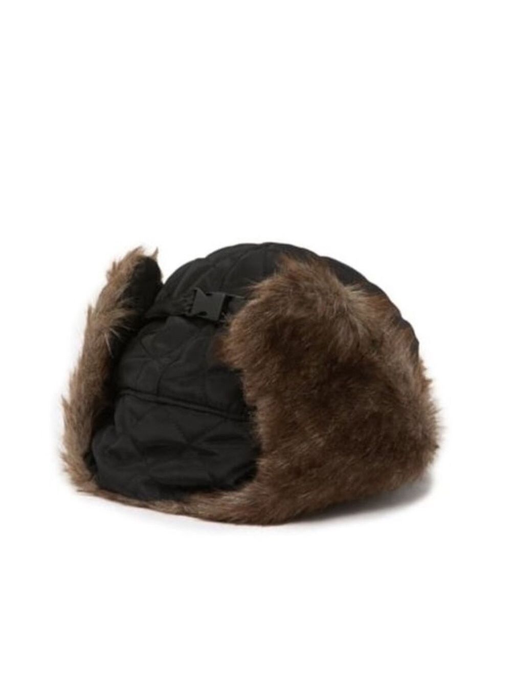 Public Opinion Faux Fur Detail Trap Hat